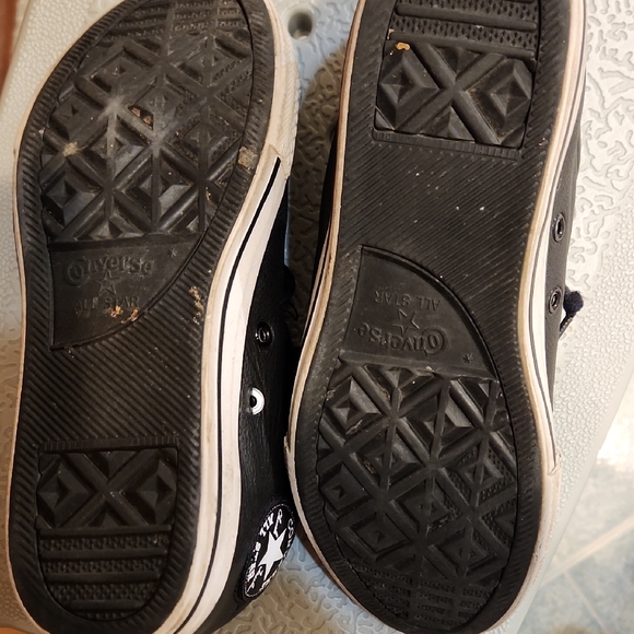 Converse Kids Black and White Sneakers - Picture 7 of 9